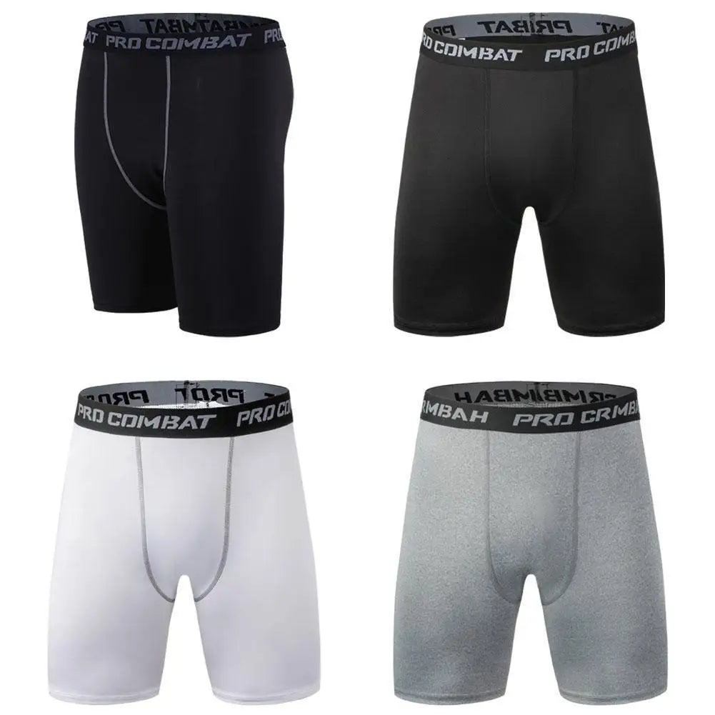 LOR MALE Men Bodybuilding Shorts Fitness Workout Inseam Gym Knickers Male Muscle Alive Elastic Compression Tights Skinny Leggins Hombre