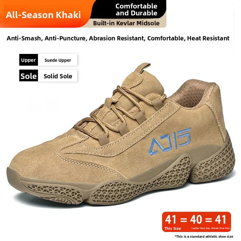 LOR MALE Men's Safety Work Boots Steel Toe Anti-impact Comfortable Soft Bottom Anti-wear Construction Site Shoes  Welding Prot...