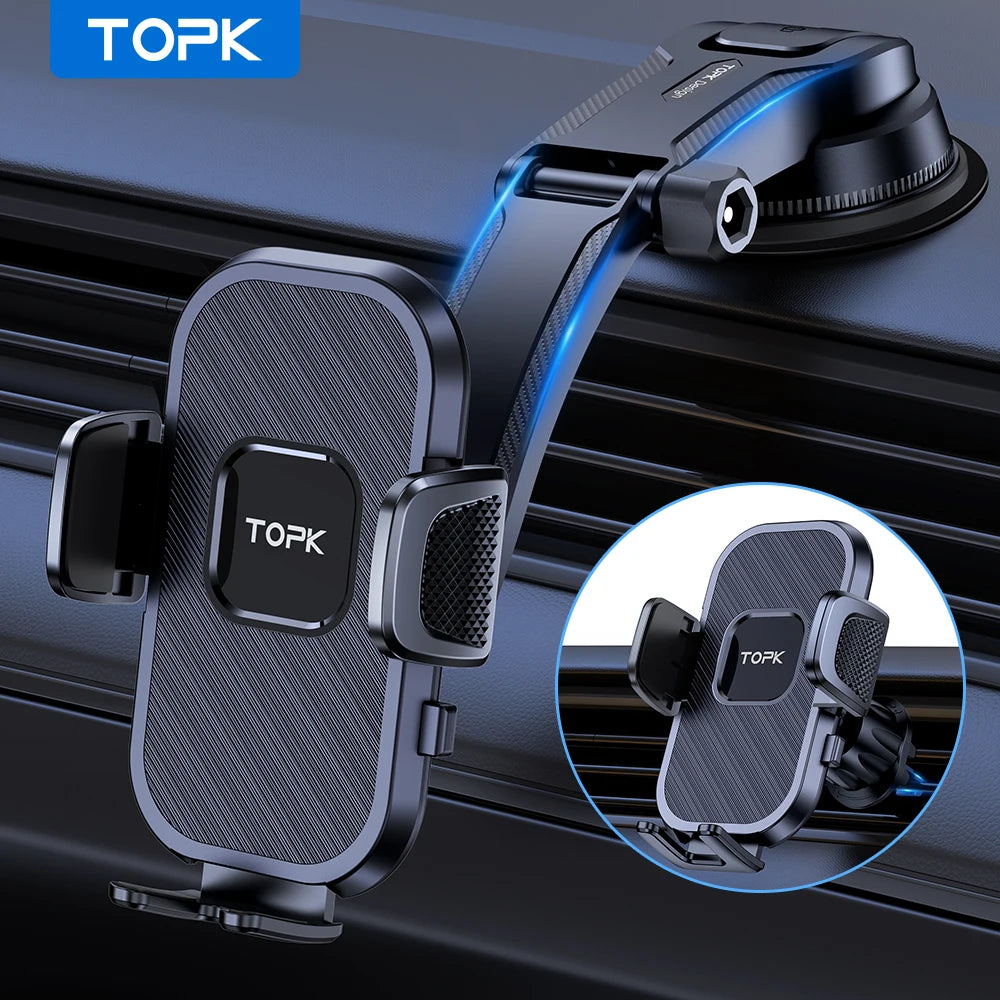LOR MALE TOPK Car Phone Holder Gravity Stand for iPhone Xiaomi Samsung Car Mobile Support for Dashboard Windshield Air Vent Phone Mount