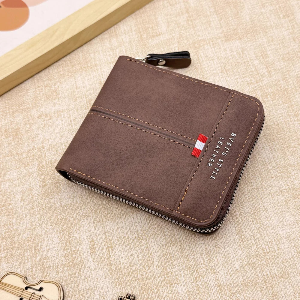 LOR MALE Wallet, Stylish Business Wallet Large Capacity with Multiple Card Slots and
