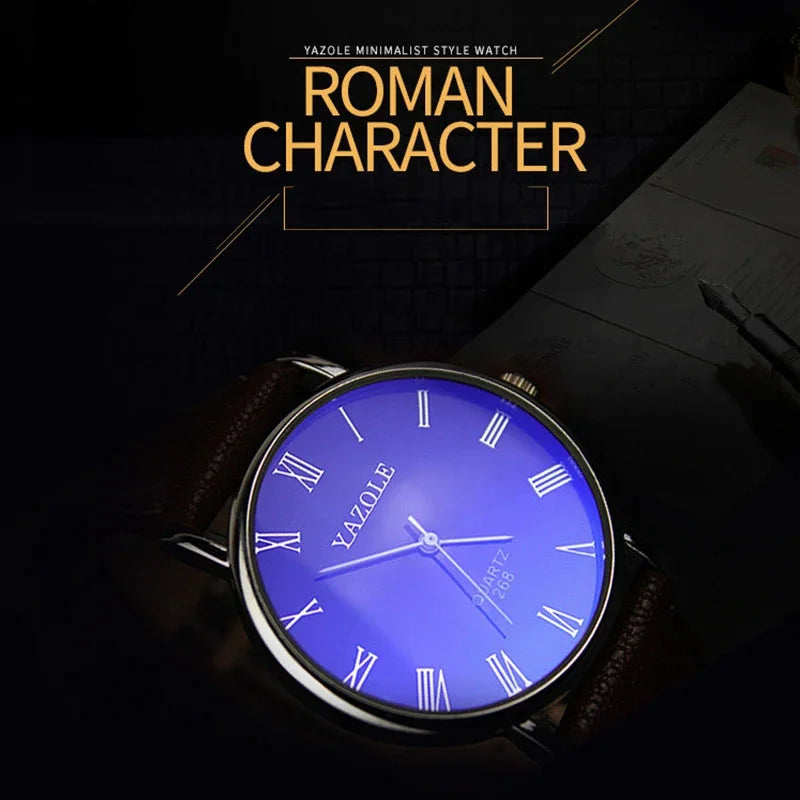 LOR MALE Fashion Wrist Watches for Men Top Brand Analog Men's Quartz Watches Leather Band Casual Business Men Watches Relogio Masculino
