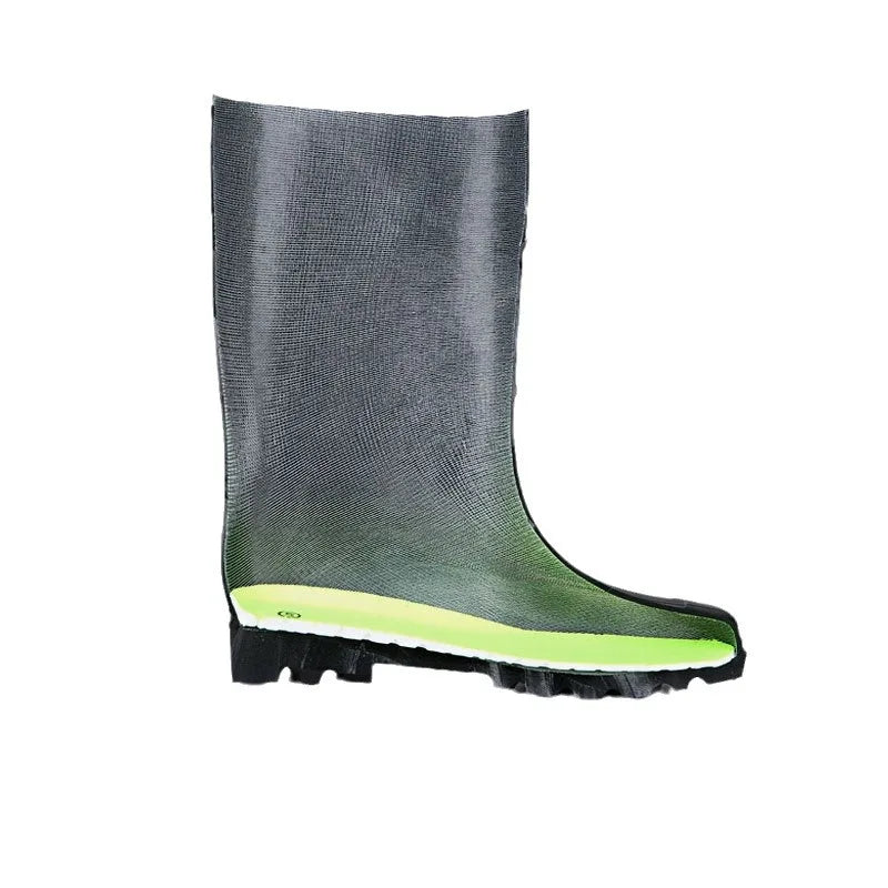 LOR MALE Fashionable Waterproof Shoes for Men Construction Rubber Boots for Adults Rain Boots High and Low Cut Work Protection Rain Boots