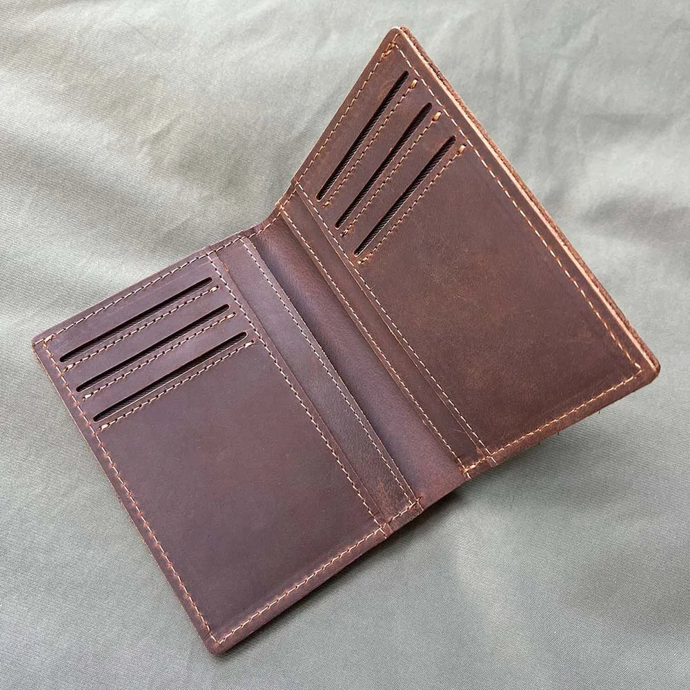 LOR MALE Custom Wallets with Names Leather Wallet Genuine Leather Men Wallets Personali