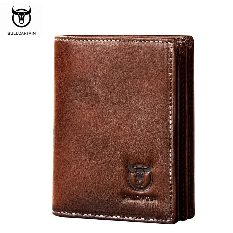 LOR MALE Men's High-End Genuine Leather Wallet, Short Style, Multi-Card Holder, Embossed Ultra-Thin Bi-Fold Wallet, Large Capacity, Multi-Card Slots, Credit Card Holder, Multifunctional Coin Purse, Men's Wallet, Men's Valentine's Day