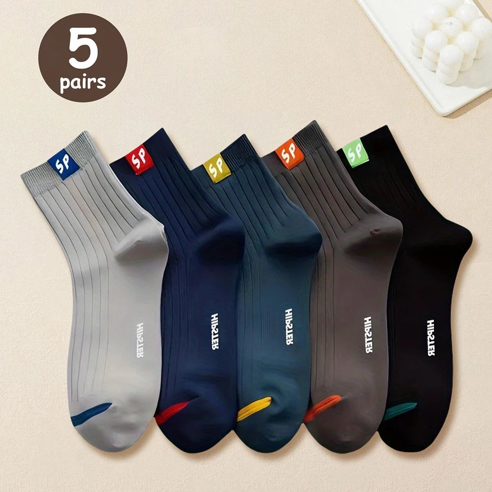 LOR MALE 5/10/15/20 Pairs Men Socks Breathable Cotton Sports Stockings Comfortable Men