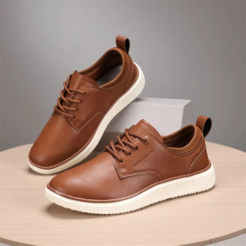 LOR MALE 2025 men's boots fashion simple walking shoes trend fashion wide toe casual shoes comfortable sports shoes