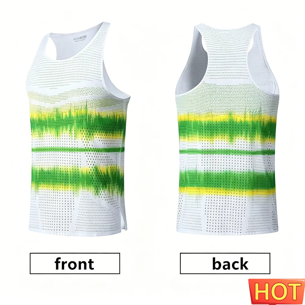 Brazil National Flag Print Men Running Vest Marathon Sports Tank Top Casual O-neck men's t-shirts Summer Loose Sleeveless Shirt