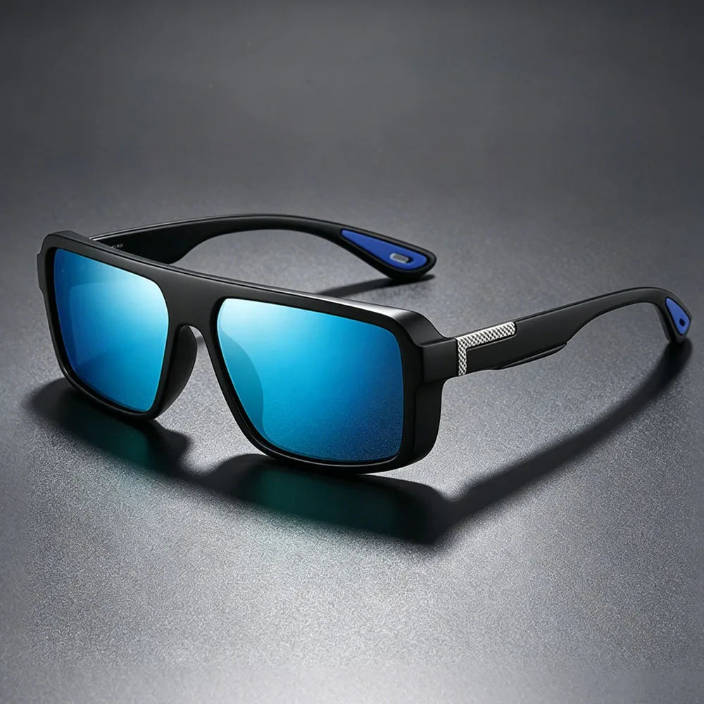 LOR MALE Polarized Sports Sunglasses for Men Women,Fishing Driving Rectangular Goggles UV400 Protection