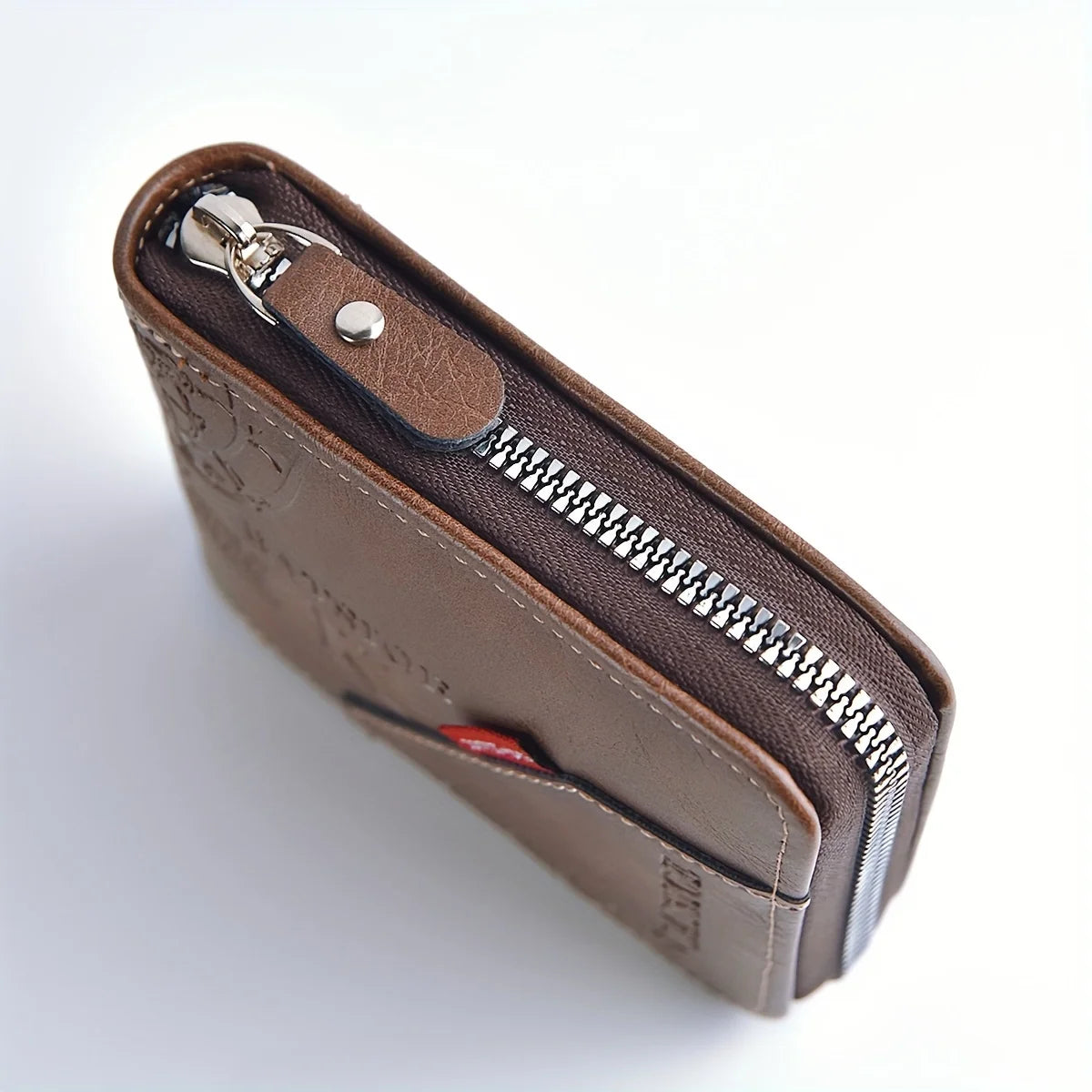 LOR MALE Zip-Around Wallet – Card, Cash & Coin Holder