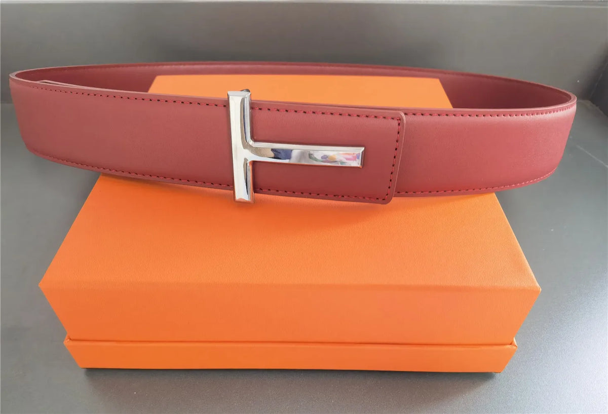 LOR MALE 2025 High Quality 3.8cm Leather Business Men Belt Luxury Brand Designer famous Belts for men Jeans Strap Male Metal Buckle belt