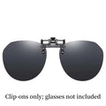 LOR MALE Polarized Sunglasses Clips for Men Classic Anti-UV Driving Sun Glasses Clips for Day and Night Use Outdoor Fishing Lenses