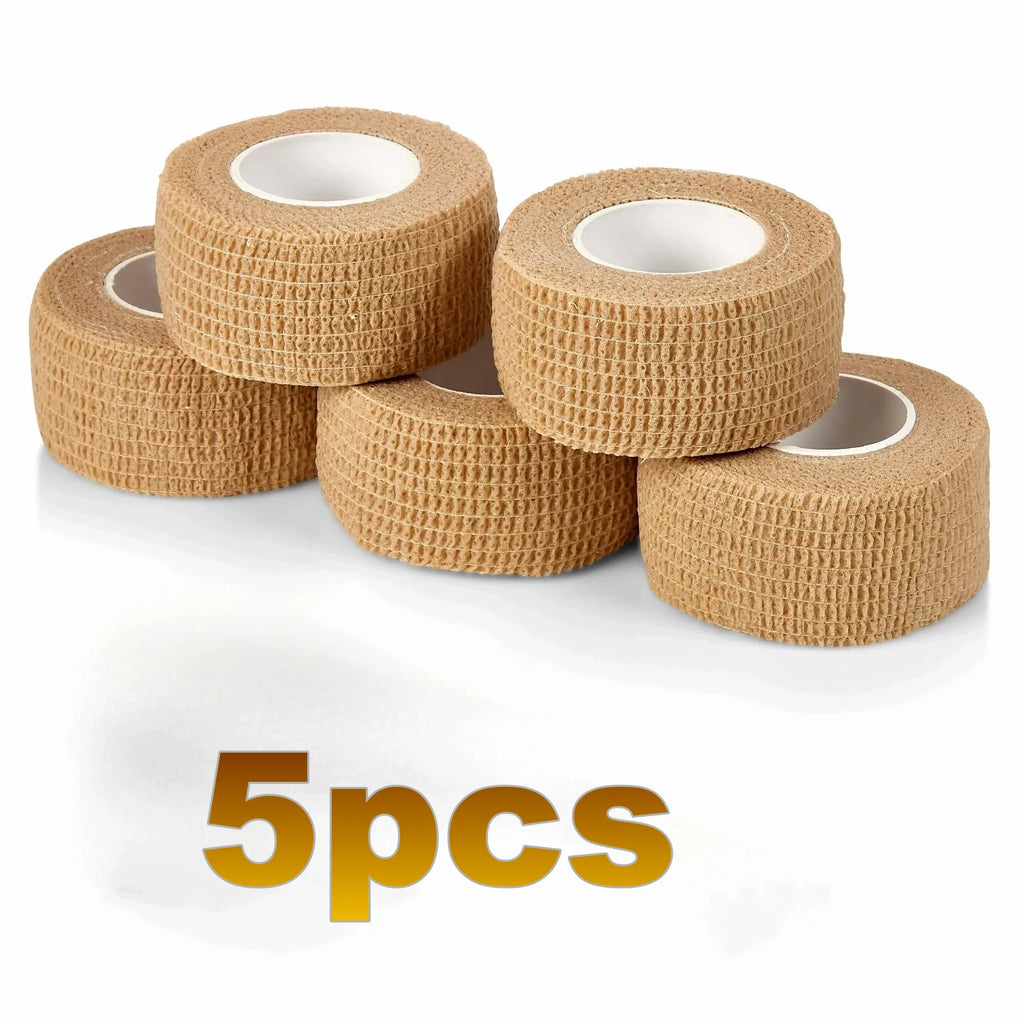LOR MALE 5 Rolls of Self-Adhesive Toe Protectors——Elastic Fabric, Prevents Friction from High Heels and Shoes, Breathable and Portable, Suitable for Outdoor, Sports, Travel, Office, and Home Use