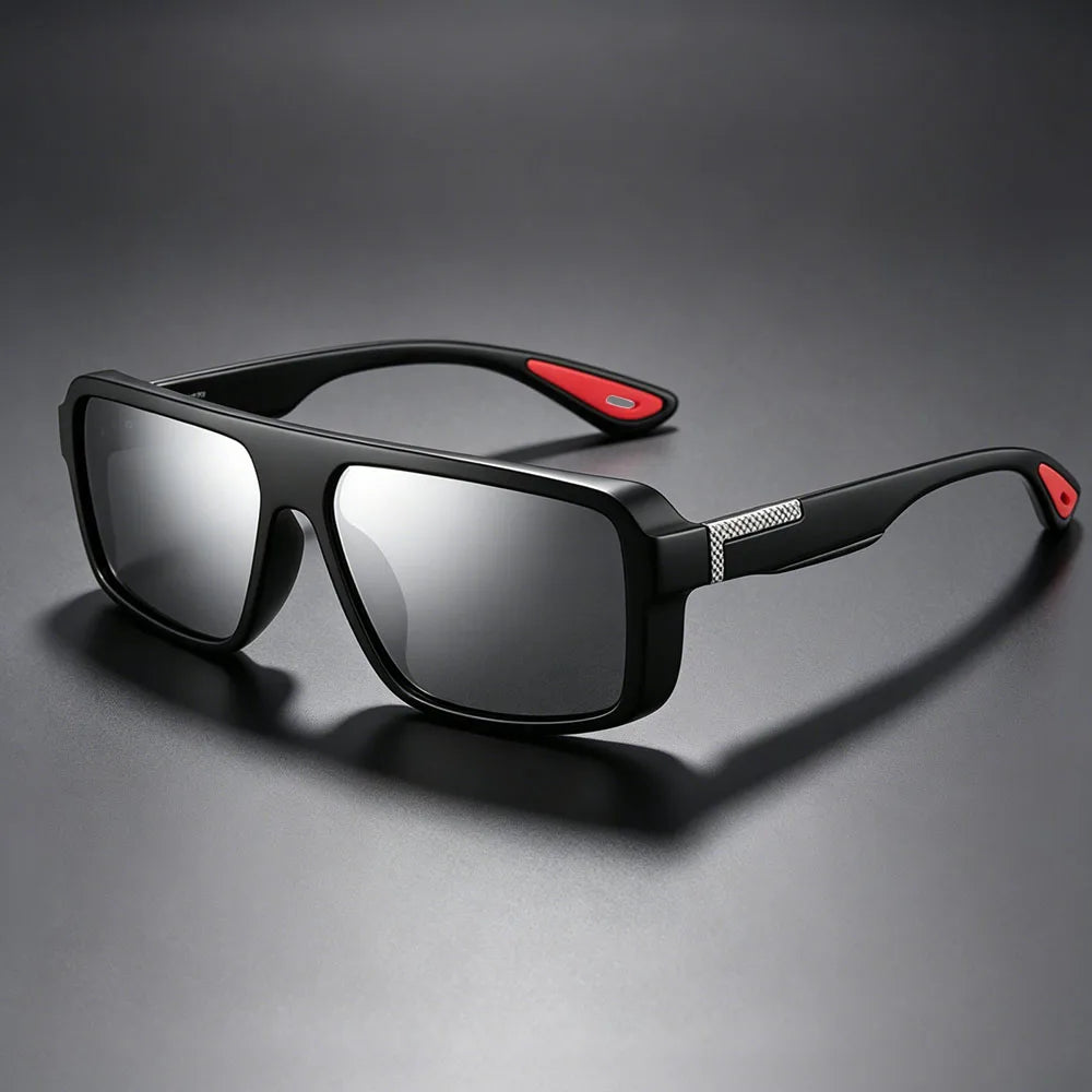 LOR MALE Polarized Sports Sunglasses for Men Women,Fishing Driving Rectangular Goggles UV400 Protection