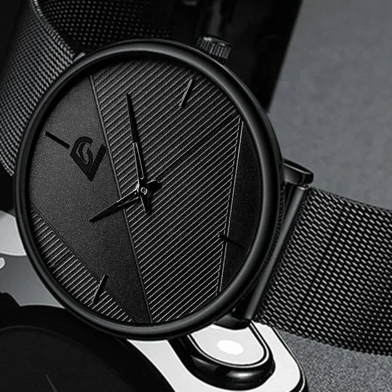 LOR MALE reloj hombre Watches 2023 Minimalist Ultra-thin Watch Simple Men Business Quar