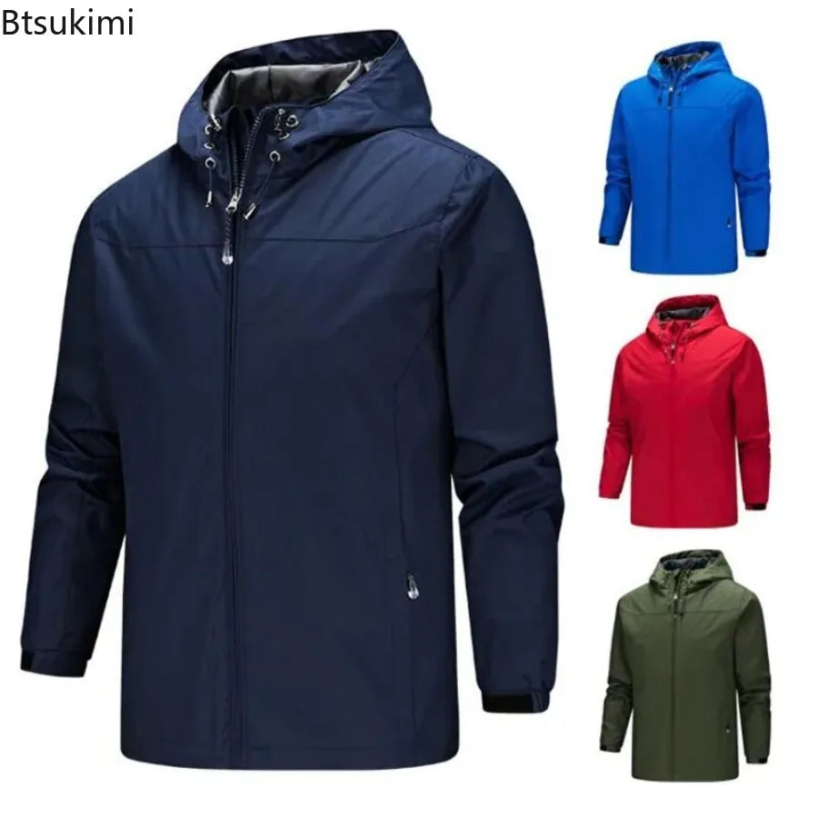 LOR MALE Outdoor Jackets for Men Waterproof Breathable Casual Coats Spring Autumn Men Windbreaker Jackets Cycling Mountaineering Clothes
