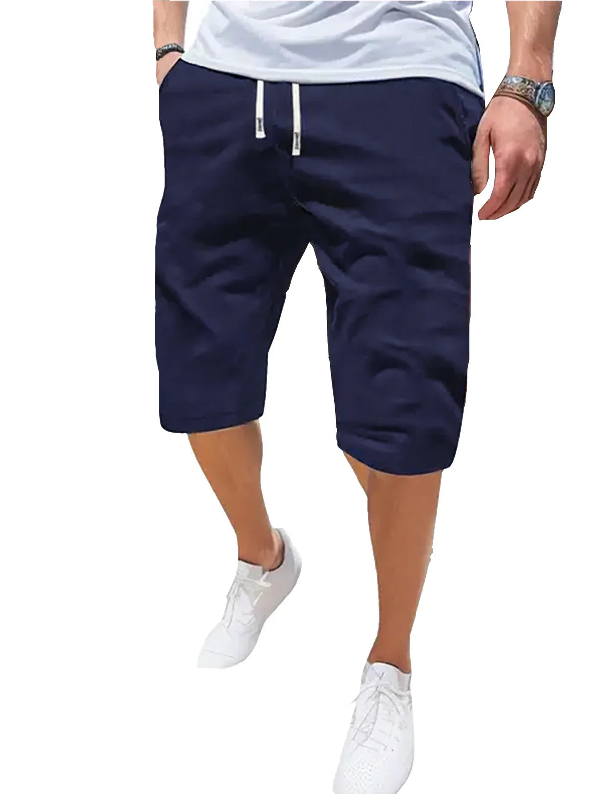 LOR MALE Men's Sports Shorts Breathable Thin Loose Casual Shorts Fashion Beach Comfortable Five Pants Outdoor Running Fitness Short Pants