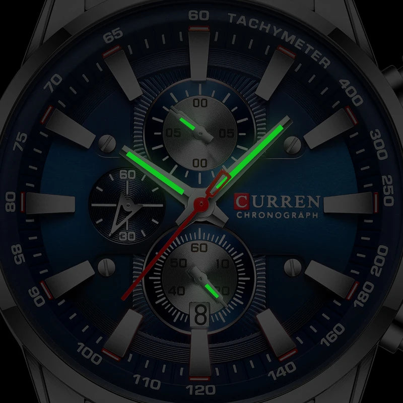 LOR MALE Watches Top Luxury Brand CURREN Quartz Men’s Watch Sport Waterproof Wrist
