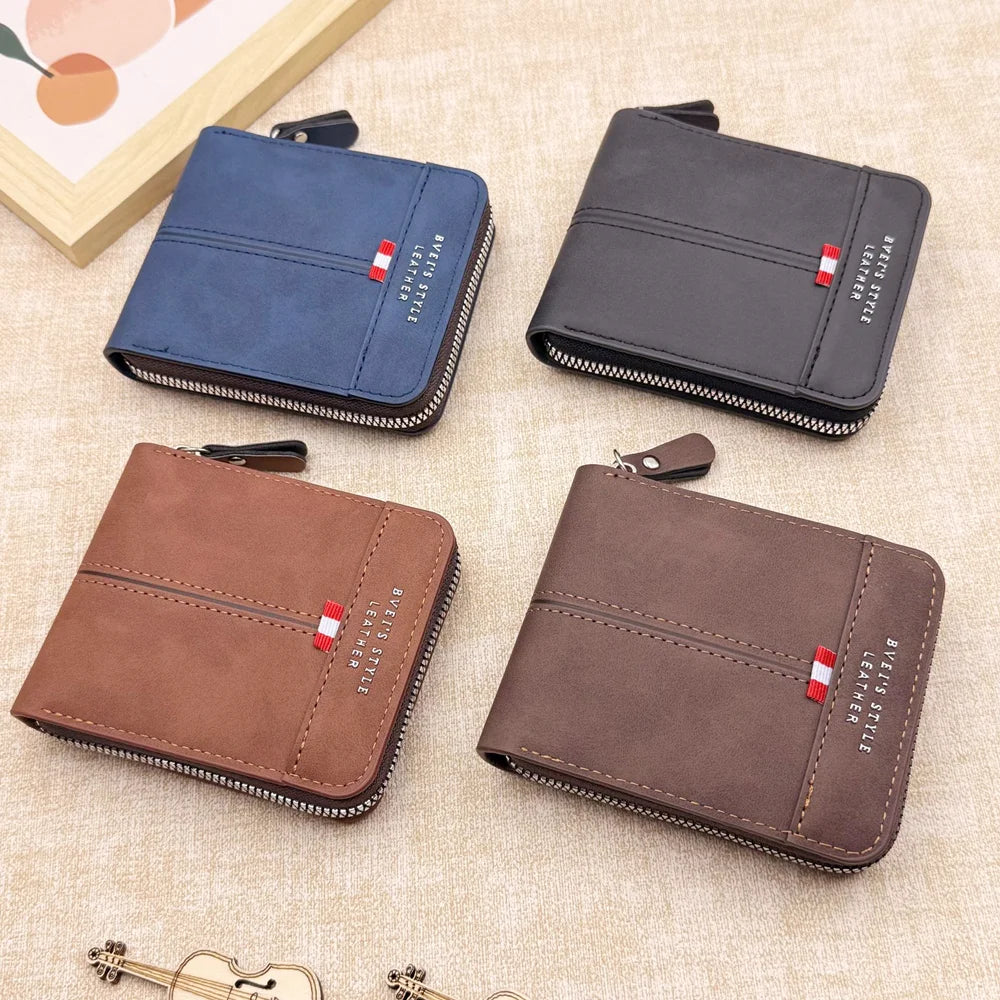 LOR MALE Wallet, Stylish Business Wallet Large Capacity with Multiple Card Slots and