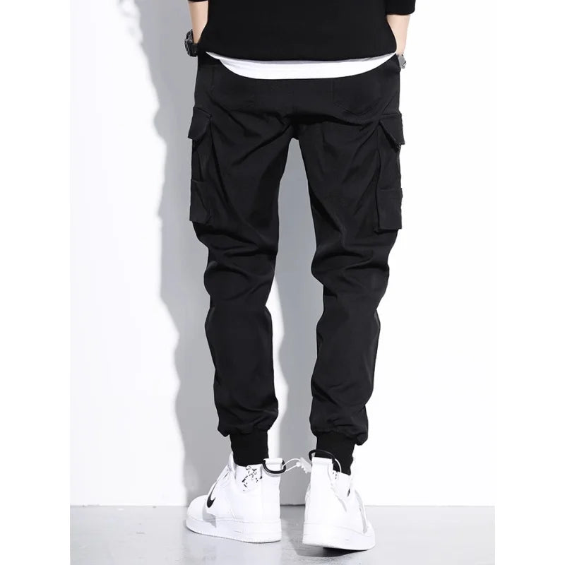 LOR MALE 2025 New men work pants, tactical pants, workwear, multi pocket casual training pants, jogging and hiking casual pants