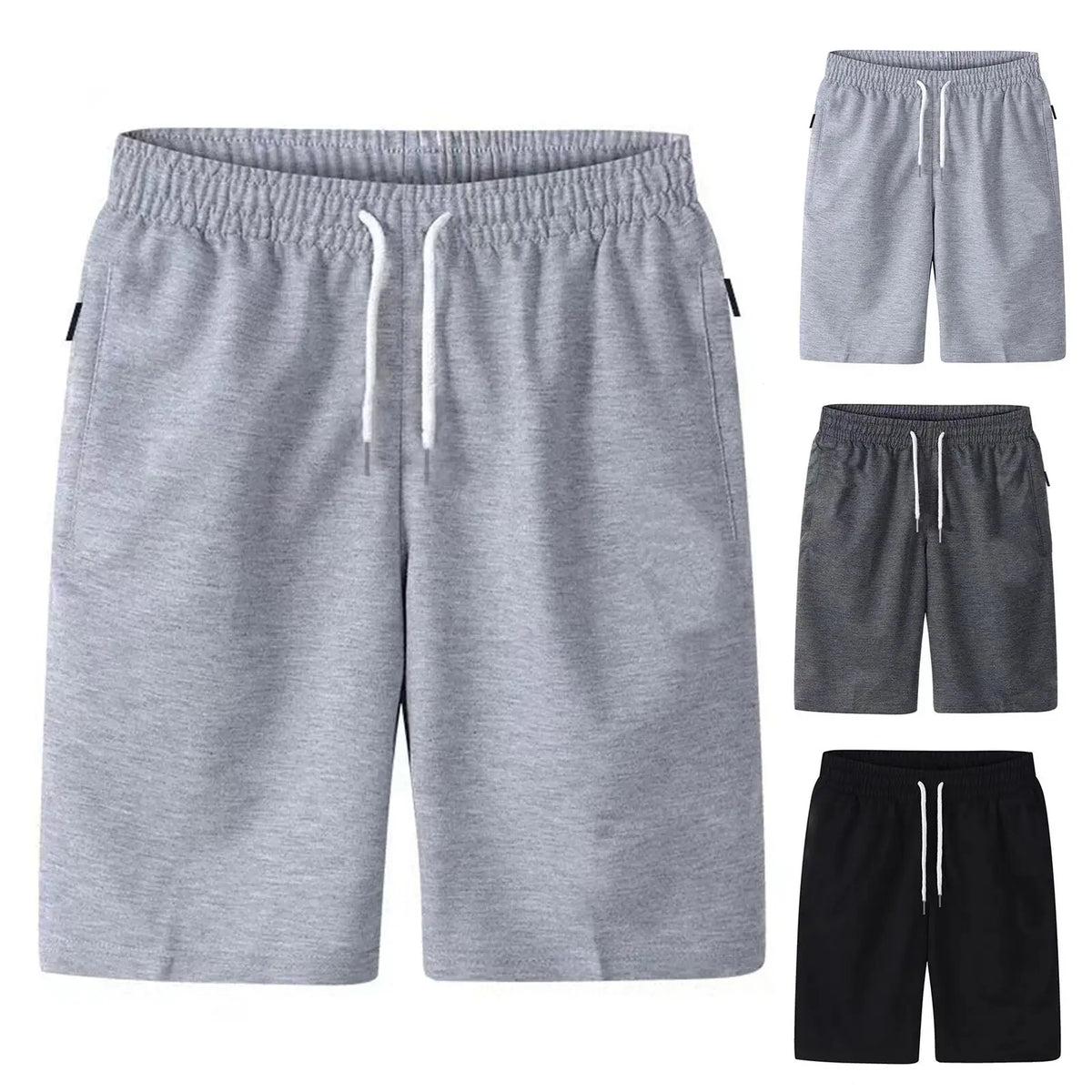LOR MALE Summer Casual Shorts Men Breathable Casual Cotton Beach Shorts Comfortable Fitness Basketball Sports Short Pants Male Bermudas