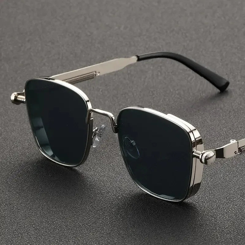 LOR MALE 2025 Polarized Sunglasses Men High End Handsome Driving Special Anti UV High Quality Metal Punk Fashion Trends Sunglasses