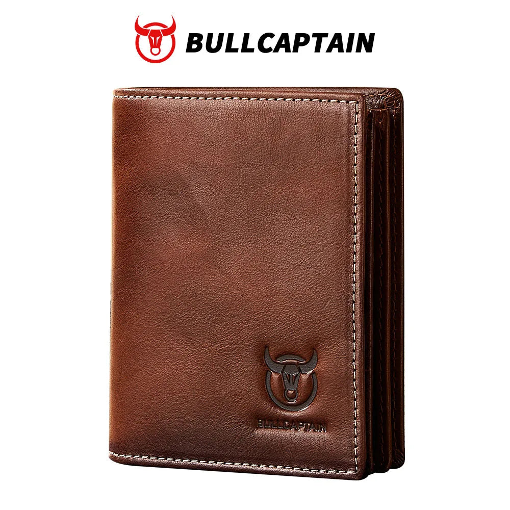 LOR MALE Men's High-End Genuine Leather Wallet, Short Style, Multi-Card Holder, Embossed Ultra-Thin Bi-Fold Wallet, Large Capacity, Multi-Card Slots, Credit Card Holder, Multifunctional Coin Purse, Men's Wallet, Men's Valentine's Day