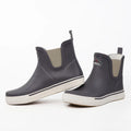 LOR MALE Low-Top Men's Chelsea Boots Waterproof Outdoor Work Rubber Shoes Flat Bottom Short Fishing Boots Deck Boots Rain Boots