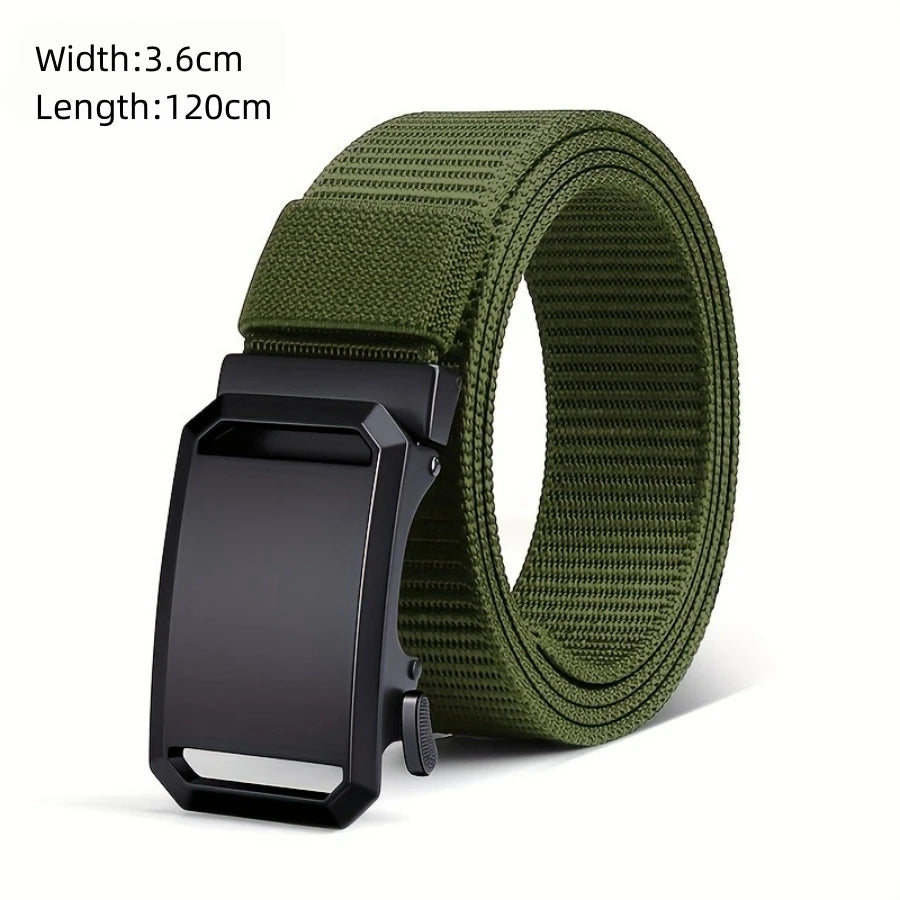 LOR MALE Men's Belt Outdoor Hunting Tactics Belt Multi functional Buckle Nylon Belt High Quality Marine Corps Canvas Belt