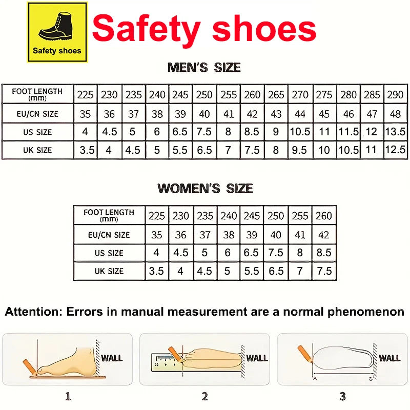 LOR MALE Steel Toe Safety Shoes Men Anti-puncture Work Boots Non-slip Wear Resistant Industrial Protective Labor Shoes Breathable Safety