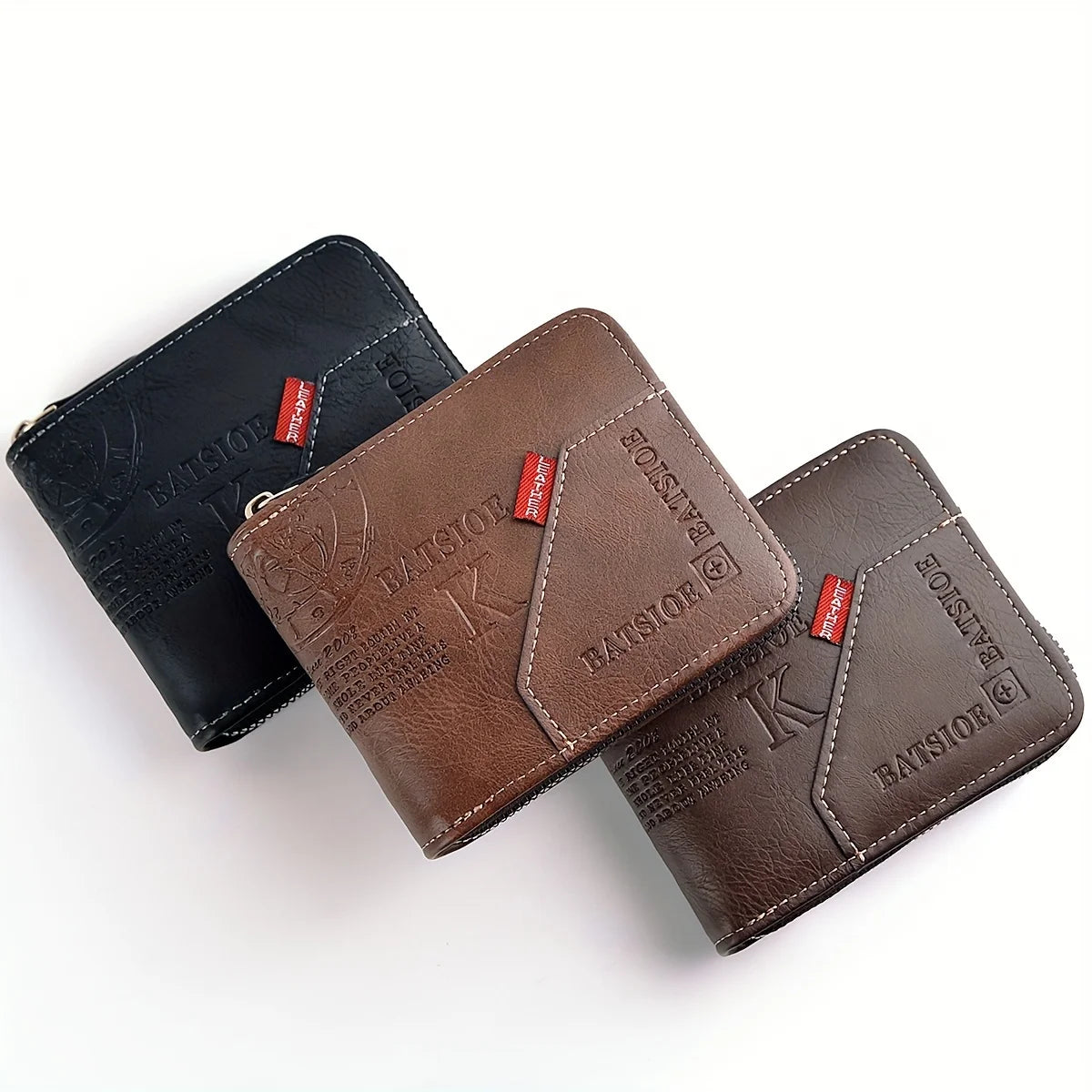 LOR MALE Zip-Around Wallet – Card, Cash & Coin Holder