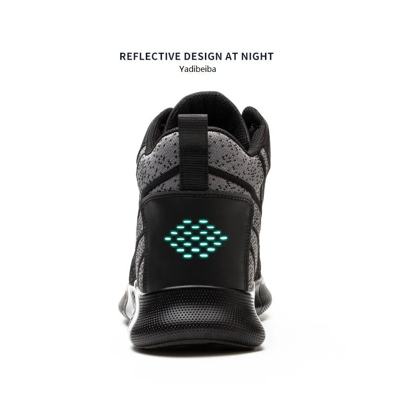LOR MALE Work Boots Steel Toe Safety Shoes Men Women Work Shoes Sneakers Lightweight  Anti-Puncture Safety Shoes Men Indestructible Boots