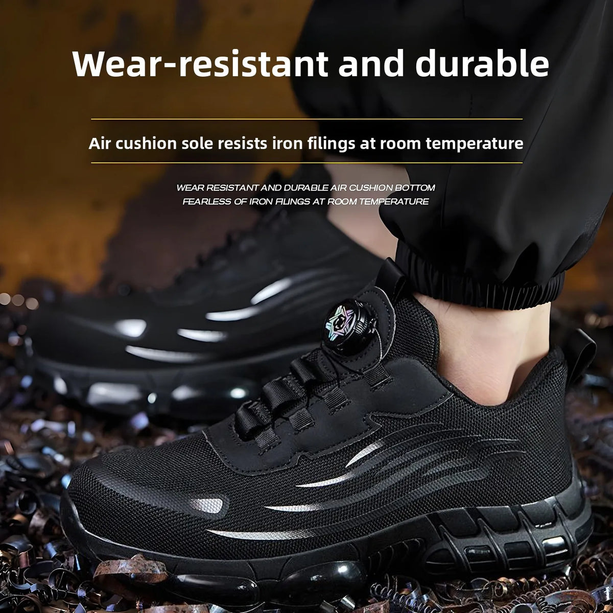 LOR MALE Men's Safety Work Boots Steel Toe Anti-impact Comfortable Soft Bottom Anti-wear Construction Site Shoes  Welding Prot...