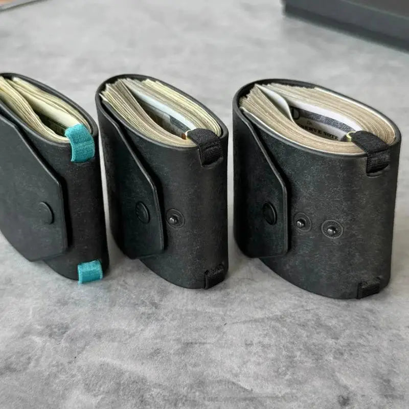 LOR MALE PU Leather Money Wrapper Wallet with Quick-Access Holder for Maximum Efficiency