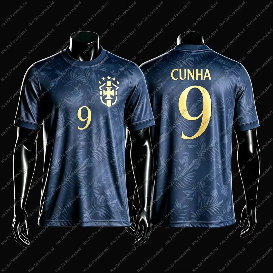 2026 Brazil National Team Fan Edition Jerseys/T-Shirts: Neymar #10 Vinícius #7—Kids Adults Men Women Sports & Casual Tops