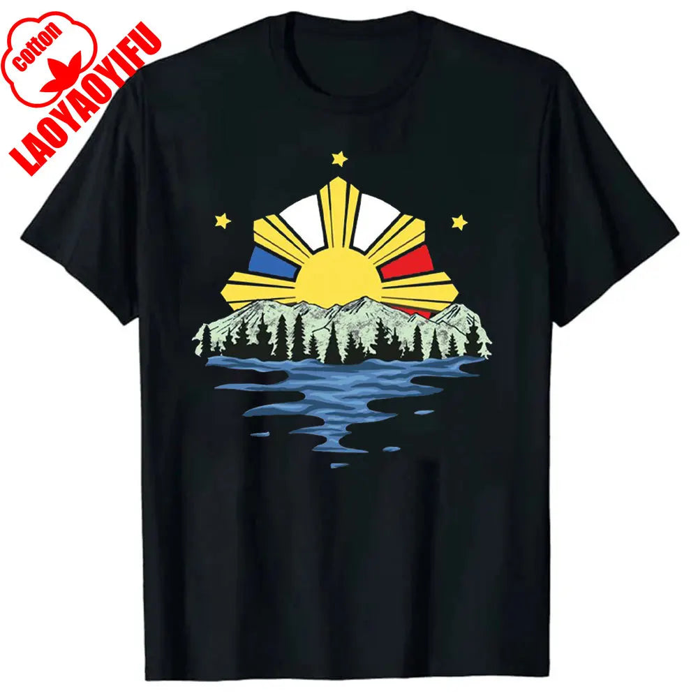 NEW LIMITED Filipino Philippine Flag Premium Great Gift Idea Tee T-Shirt Filipino Philippine Flag Summer Men T Shirt
