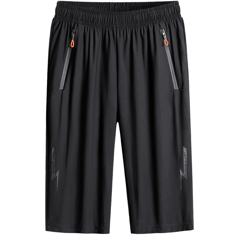 LOR MALE Men's shorts in sizes M-7XL 8XL,summer new men's shorts, sport solid color casual pants, five-point fitness sport pant
