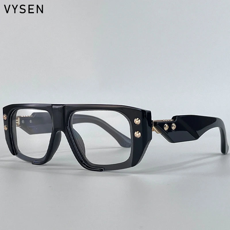 LOR MALE Polarized Steampunk Square Sunglasses Men 2026 Luxury Brand Punk Big Frame Driving Sun Glasses Fashion Eyewear For Male Shades