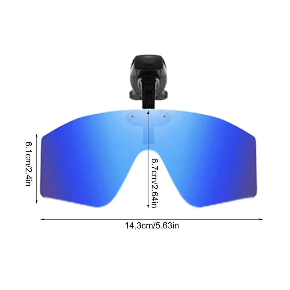 LOR MALE Polarized Clip On Sunglasses Vision Polarized Hat Visors Clips Hat Clip 2