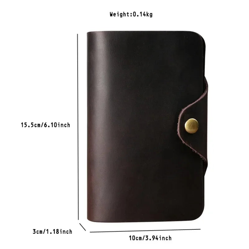 LOR MALE Long Wallet for Men Real Leather Bifold Card Holder Wallet with Coin Pocket Retro Men's Genuine Leather Wallet for Credit Cards