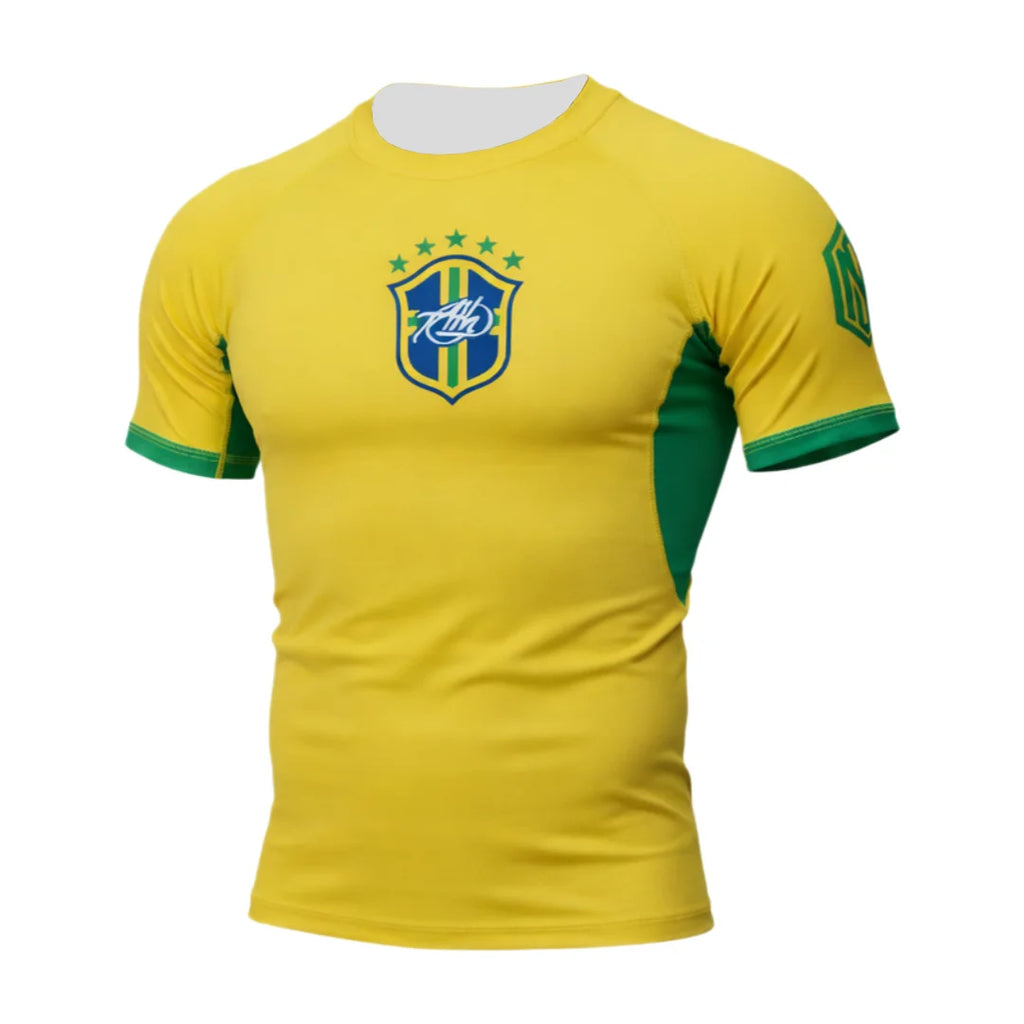 Brazilian Jiu Jitsu Football Jersey Style Rash Guard Hardcore Adult Kids Combat Training T-Shirt Summer Breathable Quick-drying