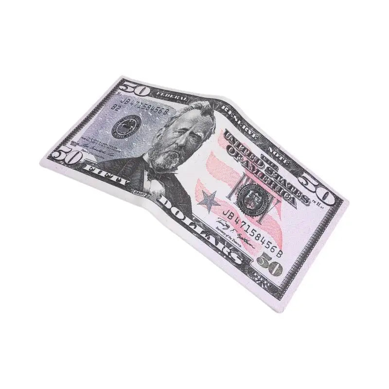 LOR MALE Wallets With US Dollar Pattern Male Pu Leather Wallet With Card