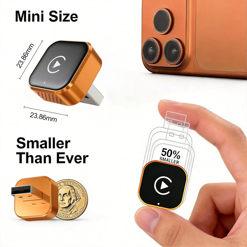 LOR MALE 4in1 Wireless CarPlay Dongle Wireless Android Auto Adapter AI Smart Box Car Intelligent Systems For Car With Wired CarPlay