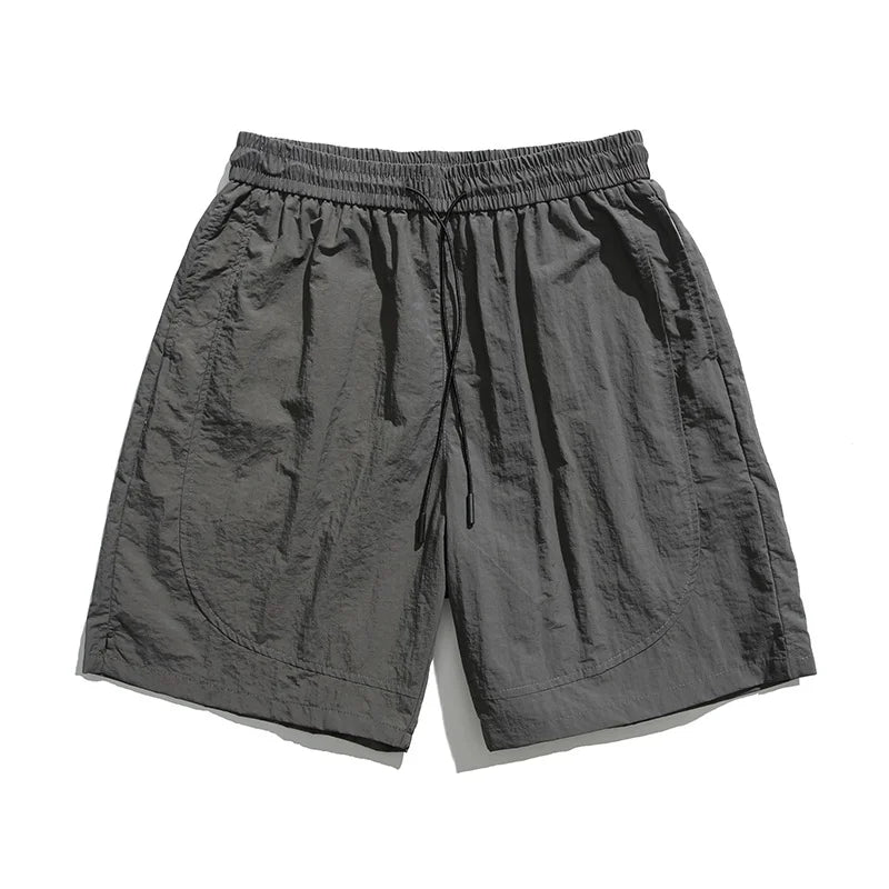 LOR MALE Loose American Style Workwear Shorts Men's Summer Trendy Brand Casual Straight Leg Wide Leg Sports Five-Quarter Pants