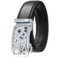 LOR MALE Belt men high quality automatic buckle personalized belt casual belt soft pu leather ratchet belt popular