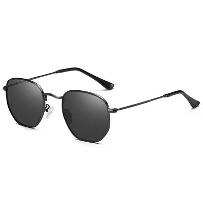 LOR MALE Polarized Hexagon Sunglasses for Men Women Fashion Vintage Driving Sun Glasses UV400 Protection Retro Classic Outdoor Eyewear
