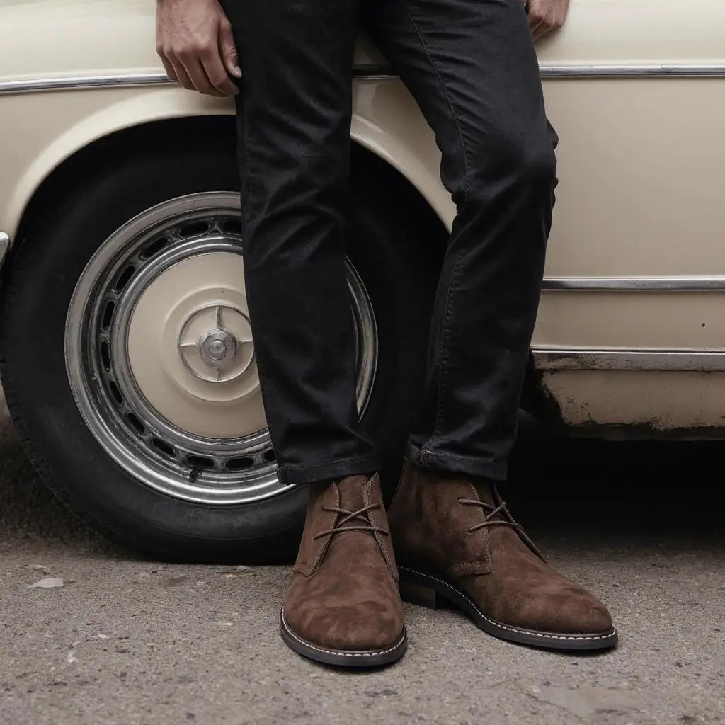 LOR MALE Boots Men Brand 2026 Casual Comfortable Retro Fashion Ankle Boots