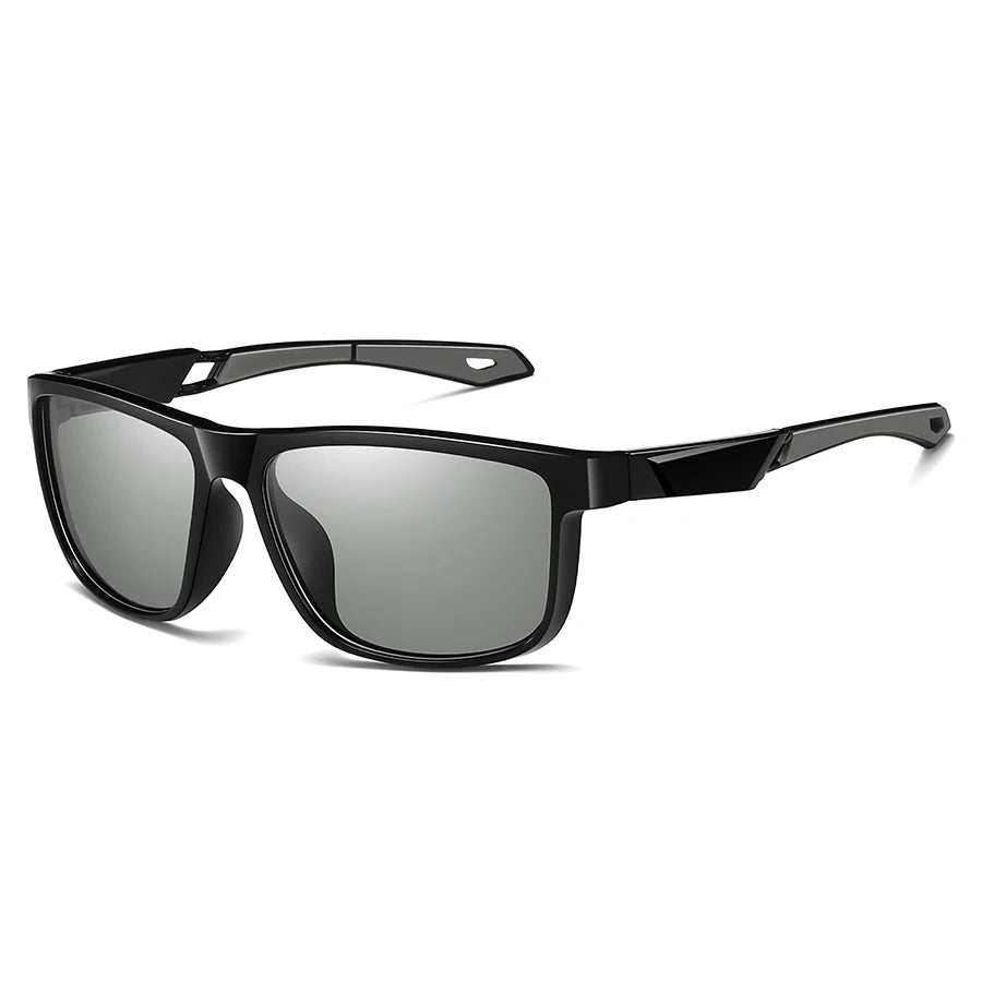 LOR MALE Photochromic Polarized Sports Vintage Sunglasses Men Women Fishing Cycling Driving Mountaineering Chameleon Sun Glasses