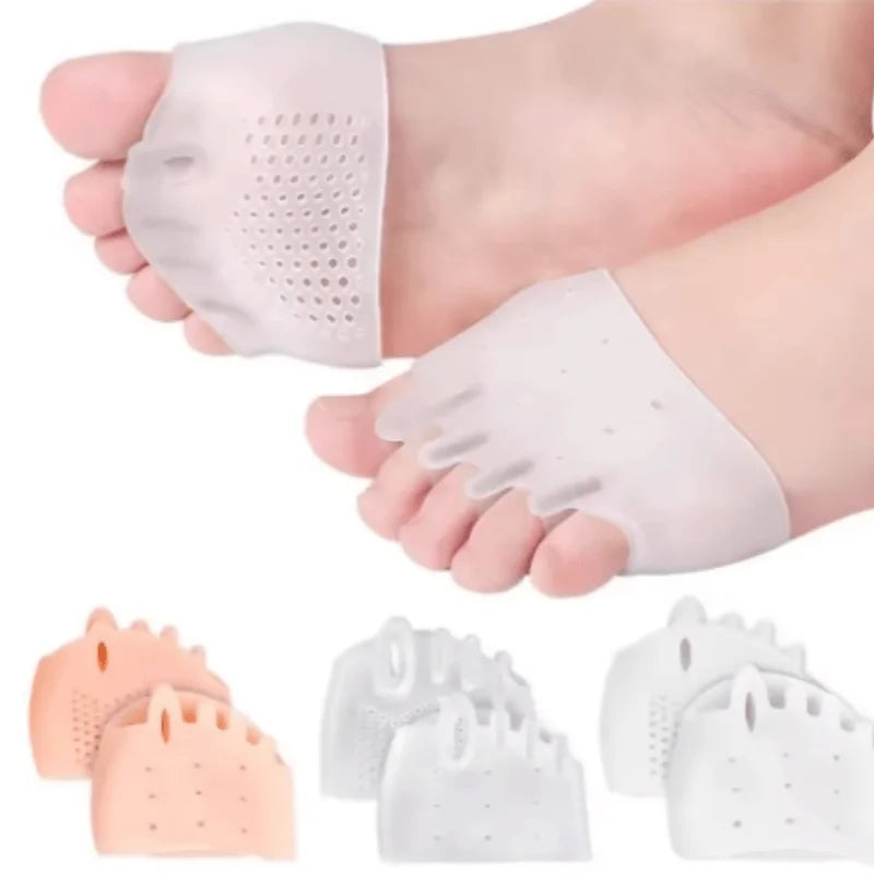 LOR MALE 1 Pair of Gel Toe Protectors for the Forefoot, Featuring Breathable Honeycomb Design, Soft Silicone Socks, Specially Designed for Comfort, Suitable for Both Men and Women.