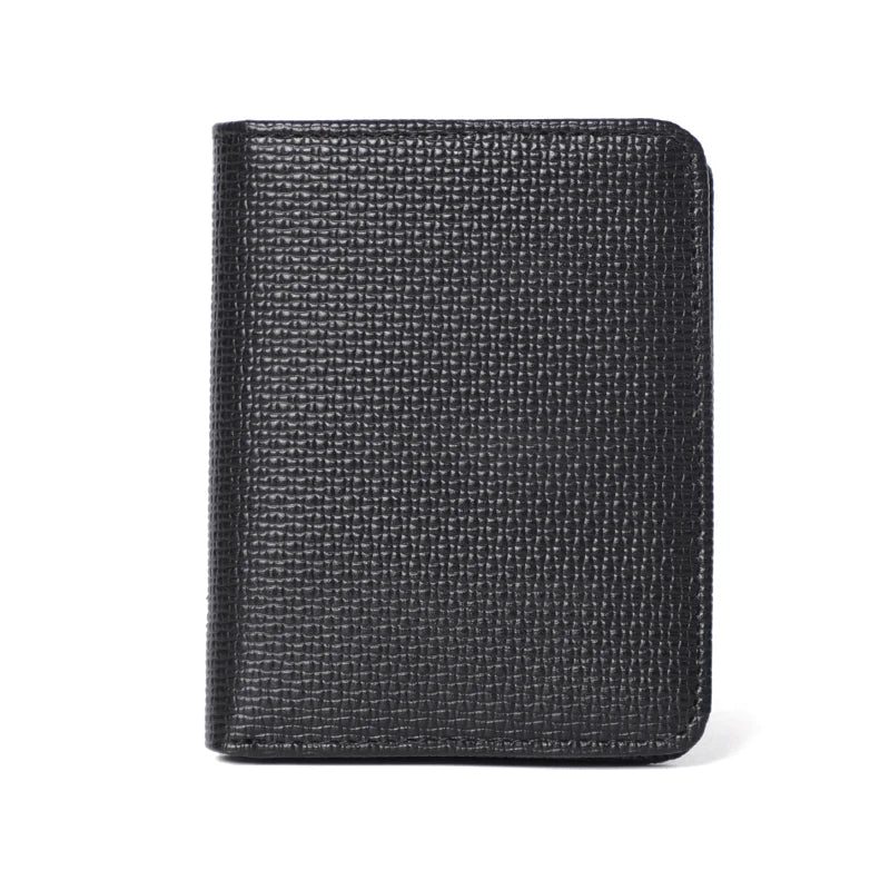 LOR MALE Slim Wallet Men Genuine Leather Thin Pocket Wallet for Men Short Purse Unisex Women  Mini Wallets Card Holder Small Coin Purse
