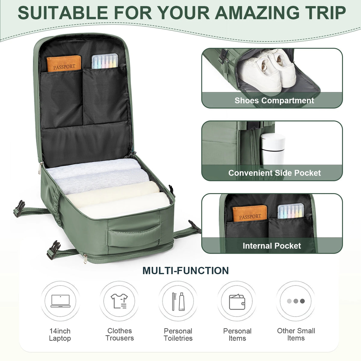 LOR MALE Cabin Travel Backpack